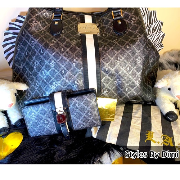 L.A.M.B Tote w/ matching wallet - Picture 2 of 9